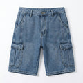 Men’s Cargo Denim Shorts – Relaxed Fit Design