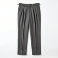 Men’s Pleated Straight Leg Trousers – Adjustable Waist Detail