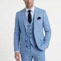 Men’s Standard Fit 3-Piece Suit – Single Breasted One Button Wedding Formal Party