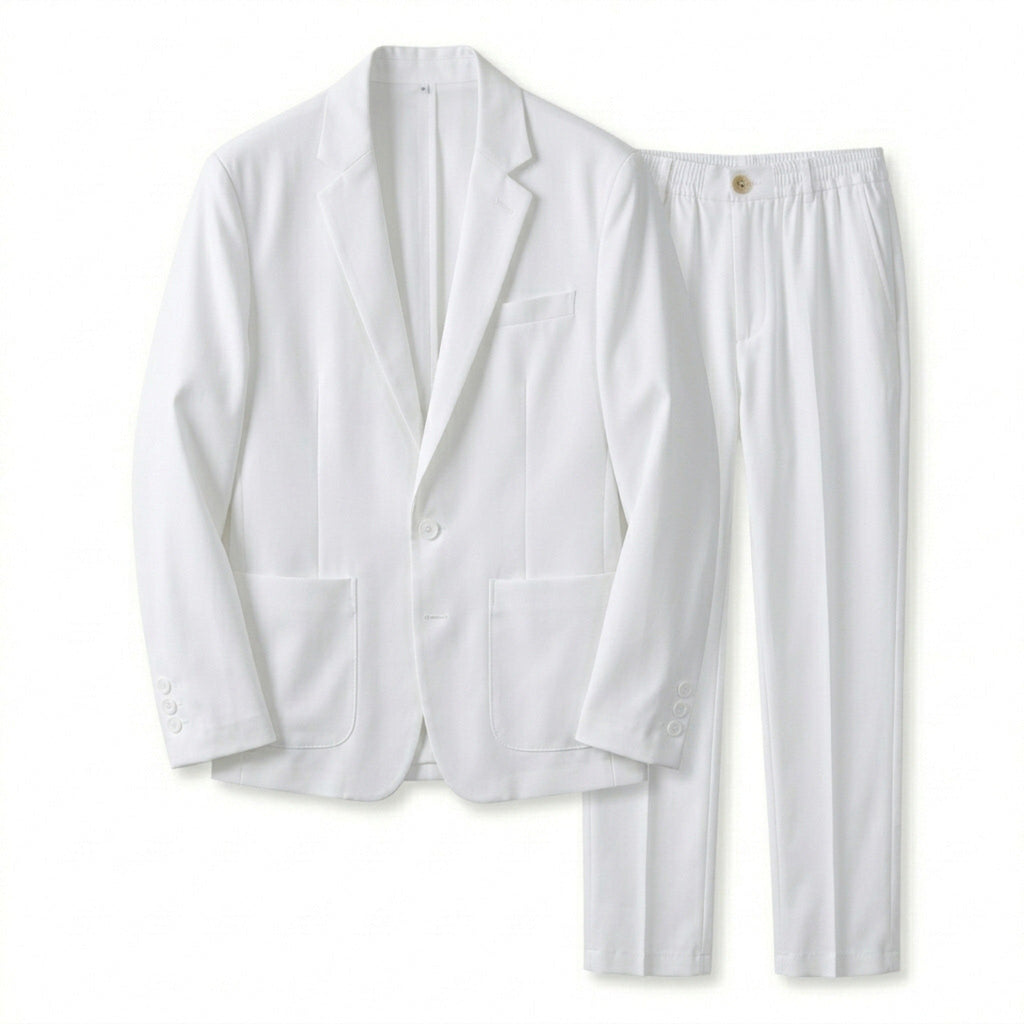 Men’s Two-Piece Casual Suit – Notch Lapel Design