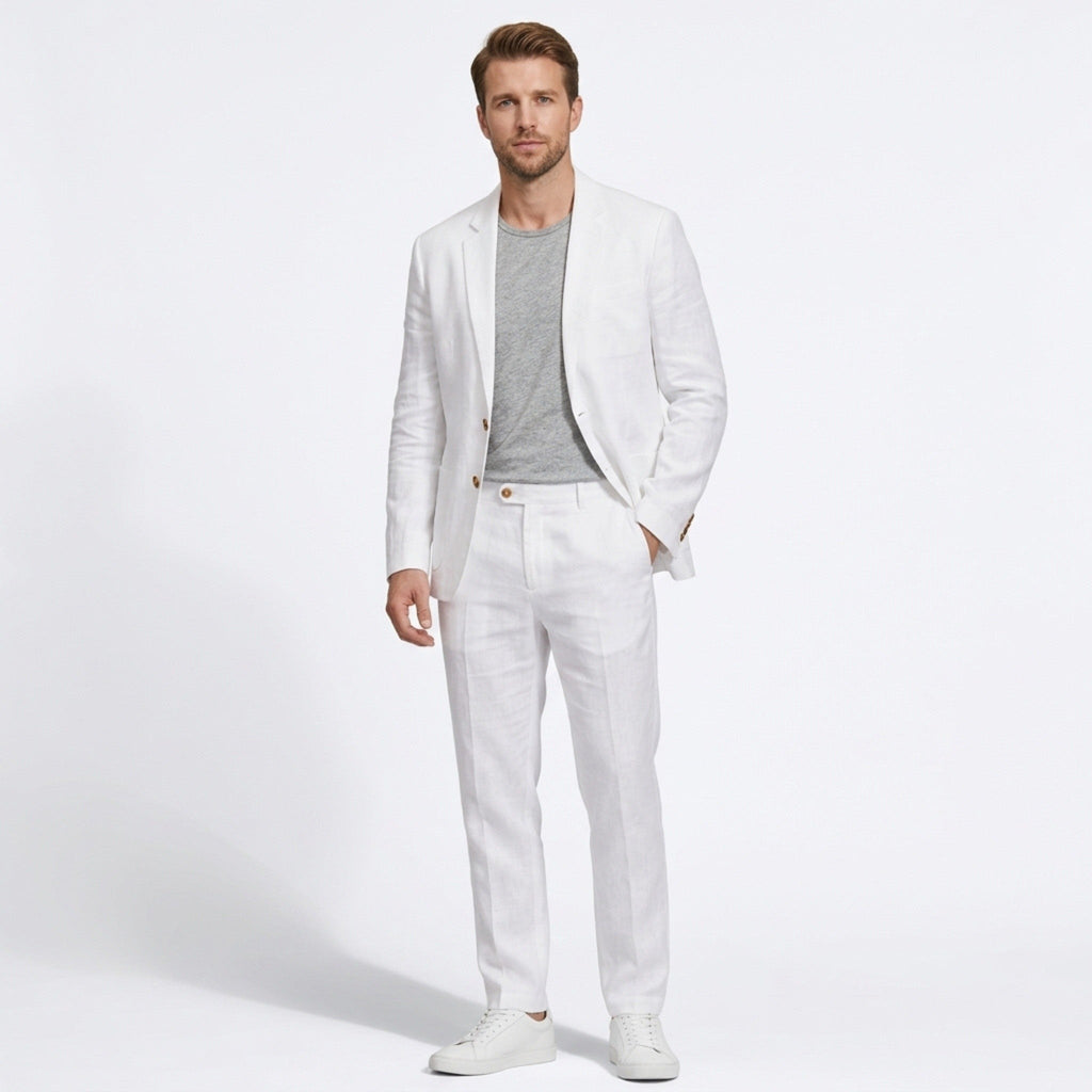 Men’s Two-Piece Casual Suit – Notch Lapel Design